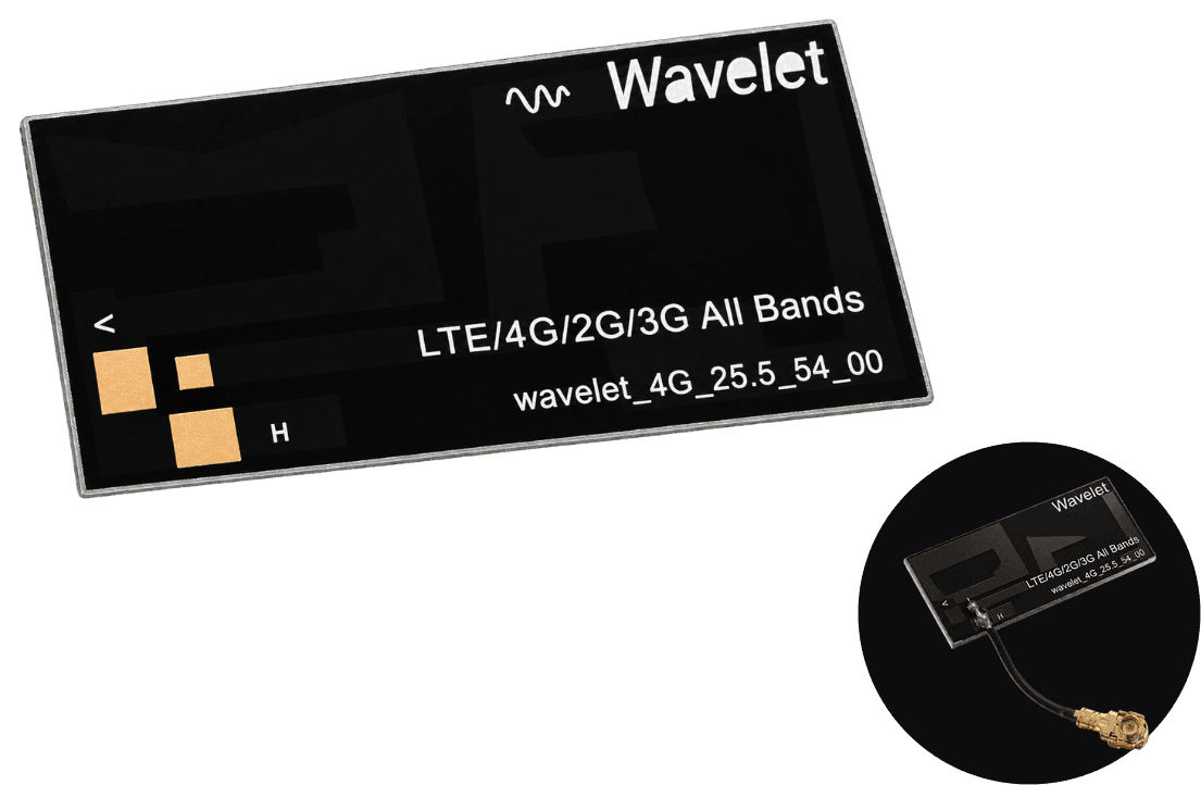 4G/LTE PCB Antenna — Wavelet_4G_25.5_54_00